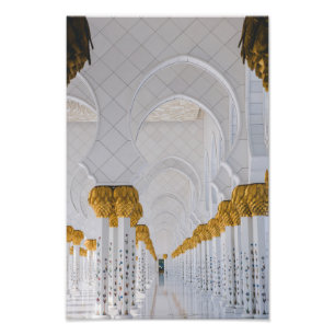 Impression Photo Colonnes de cheik Zayed Grand Mosque, Abu Dhabi
