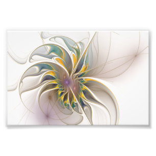 Impression Photo Colorful fractal ornament. Flower art