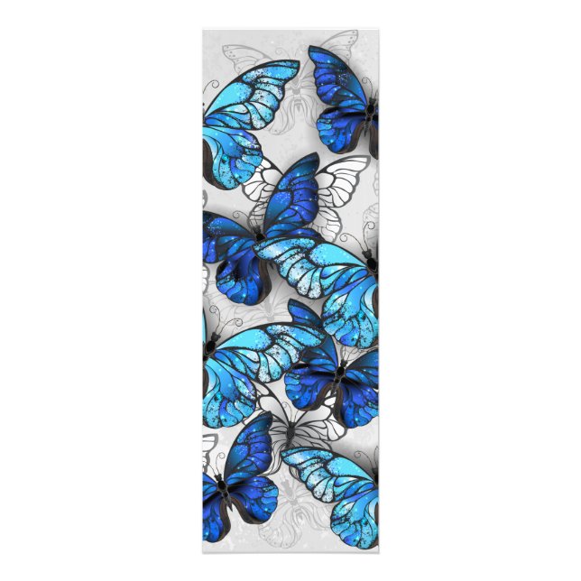 Impression Photo Composition des White and Blue Butterflies (Devant)