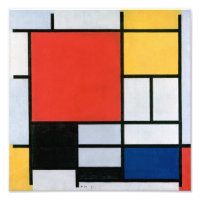 Composition Rouge, Jaune, Bleu, Noir | Mondriaan |