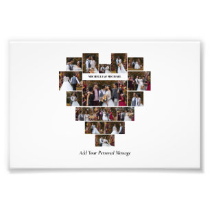 Impression Photo Concevez votre propre coeur d'amour en forme de co