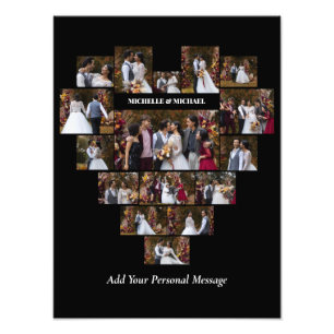 Impression Photo Concevez votre propre coeur d'amour en forme de co