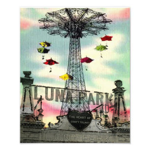 Impression Photo Coney Island Luna Park Parc d'attractions brooklyn
