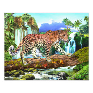 IMPRESSION PHOTO CONGO LEOPARD