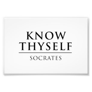 Impression Photo Connaissez Thyself - Socrates