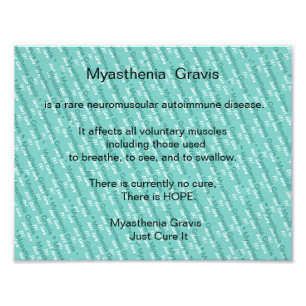 Impression Photo Conscience de myasthénie gravis