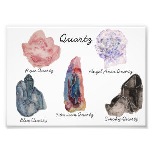 Impression Photo Copie en cristal de quartz d'aquarelle
