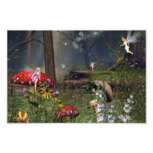 Impression Photo Copie féerique de forêt