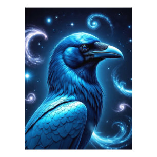Impression Photo Corbeau bleu cosmique