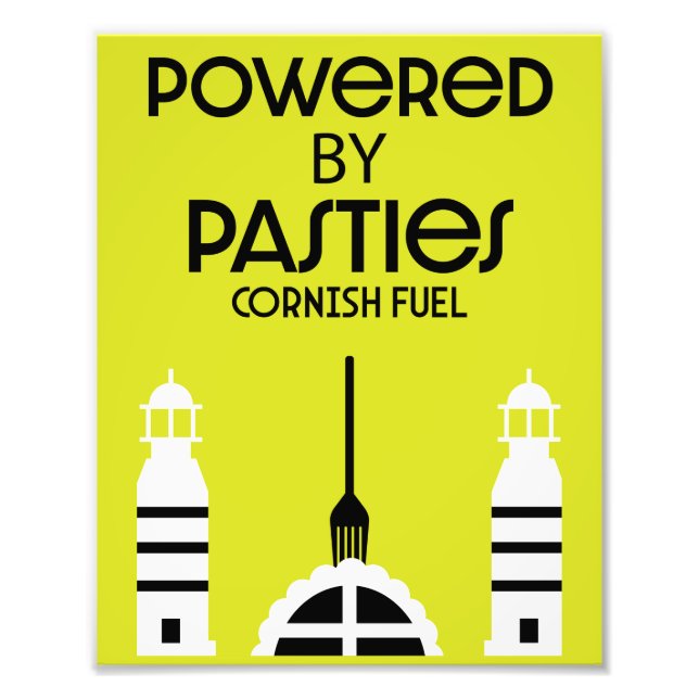 Impression Photo Cornwall Cornish Pasnish Anglais (Devant)