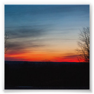 Impression Photo "Coucher de soleil à Broadalbin" par Shawn Tomlins