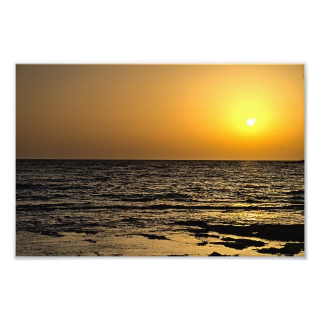 Impression Photo Coucher de soleil à Paphos, Chypre (2485) (Devant)
