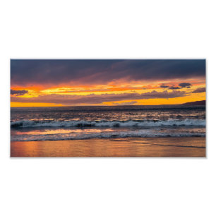 Impression Photo Coucher de soleil au crépuscule - Marina Del Rey, 