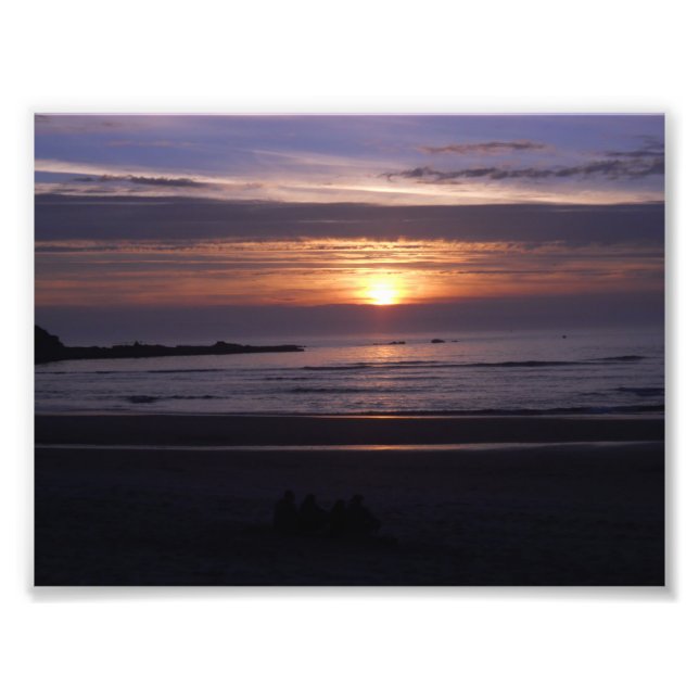 Impression Photo Coucher de soleil côtier (Devant)