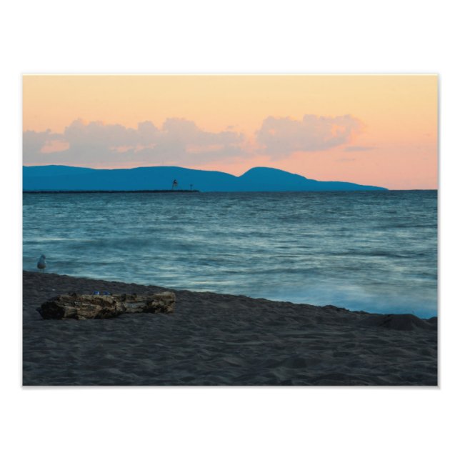 Impression Photo Coucher de soleil dans les montagnes de Porcupine, (Devant)