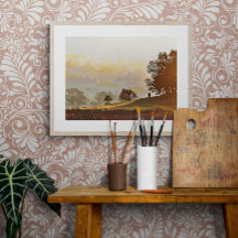 Coucher de soleil d'automne en or à Bradgate