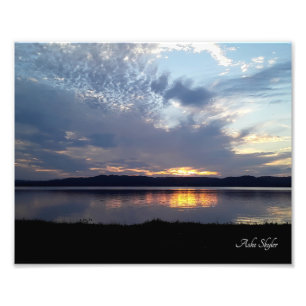 Impression Photo Coucher de soleil de Lakeside