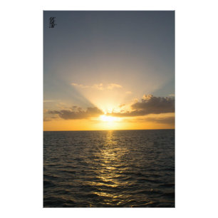 Impression Photo Coucher de soleil sur le Golfe