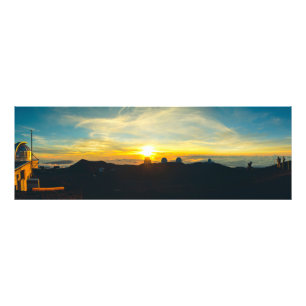 Impression Photo Coucher de soleil sur les nuages