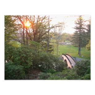 Impression Photo Coucher de soleil sur Rainbow Bridge à Grove City