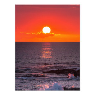 Impression Photo Coucher de soleil tropical Hawaii Beach personnali