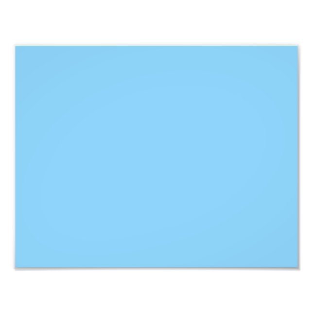 Impression Photo couleur bleu clair (Devant)