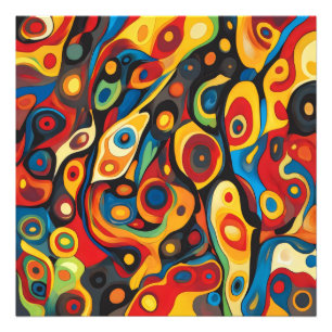 Impression Photo Couleurs chaudes psychédéliques