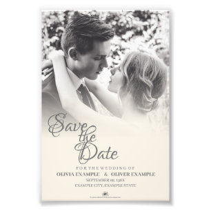 Impression Photo Couple mariage en monochrome