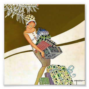 Impression Photo Couverture du magazine « Christmas Shopping » par