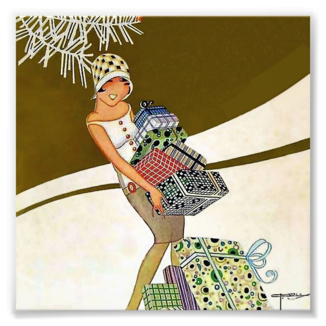 Impression Photo Couverture du magazine "Christmas Shopping" par J  (Devant)