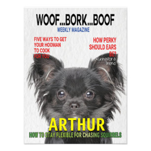 Impression Photo Couverture du magazine parodique Chihuahua