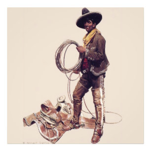 Impression Photo « Cowboy mexicain » par W Herbert Dunton