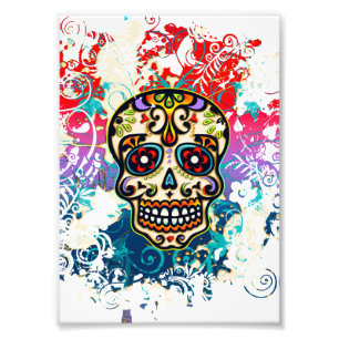 Impression Photo Crâne à sucre, Mexique, Dias de los Muertos