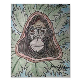 Impression Photo Crayon couleur Gorillla