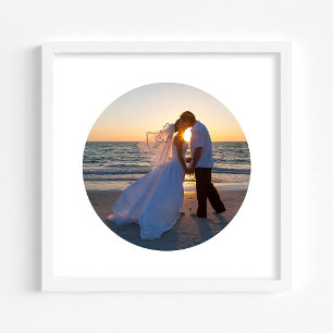 Impression Photo Créez votre propre forme de cercle de mariage 12"x