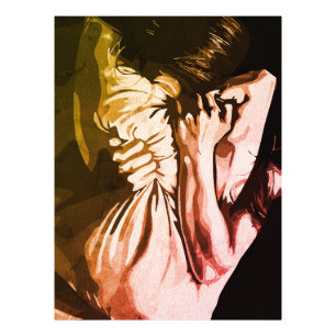 Impression Photo Cri silencieux - Expression d'agitation intérieure