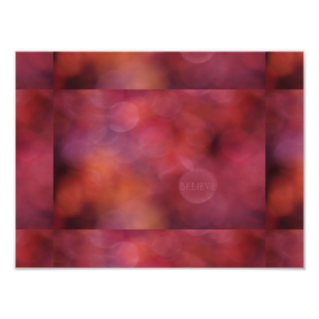 Impression Photo "CROIRE" : Art Affirmation, teintes Sunrise, Style (Devant)