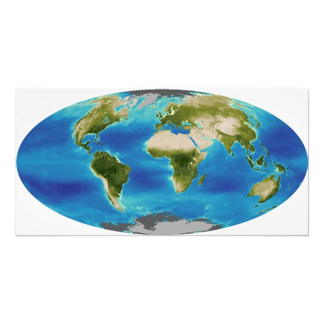 Impression Photo Croissance plante moyenne de la Terre (Devant)