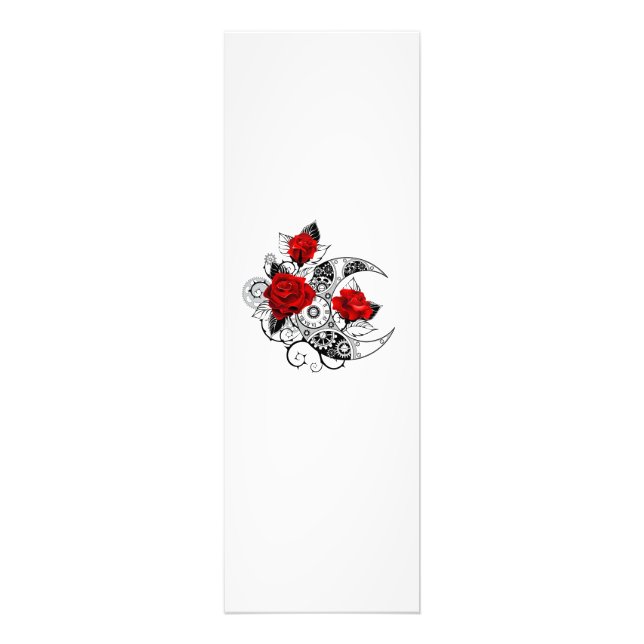 Impression Photo Croissant mécanique avec roses rouges (Devant)