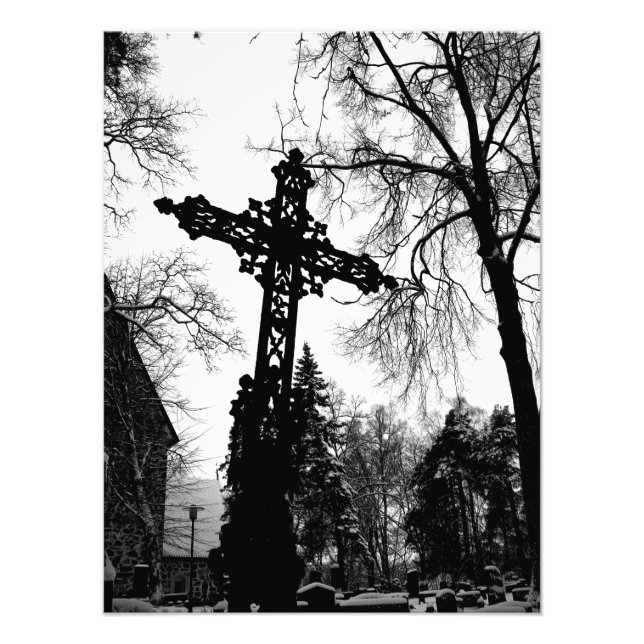 Impression Photo Croix noire (Devant)