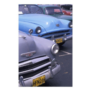 Impression Photo Cuba, La Havane. autos classiques des années 1950