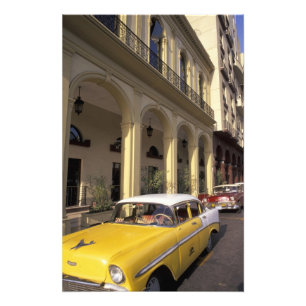Impression Photo Cuba, La Havane. Chevy coloré des années 50