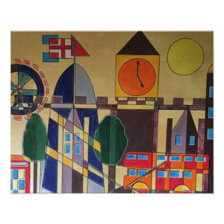 Impression Photo Cubisme acrylique de Londres