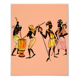 Impression Photo Cuisine et danse des femmes africaines