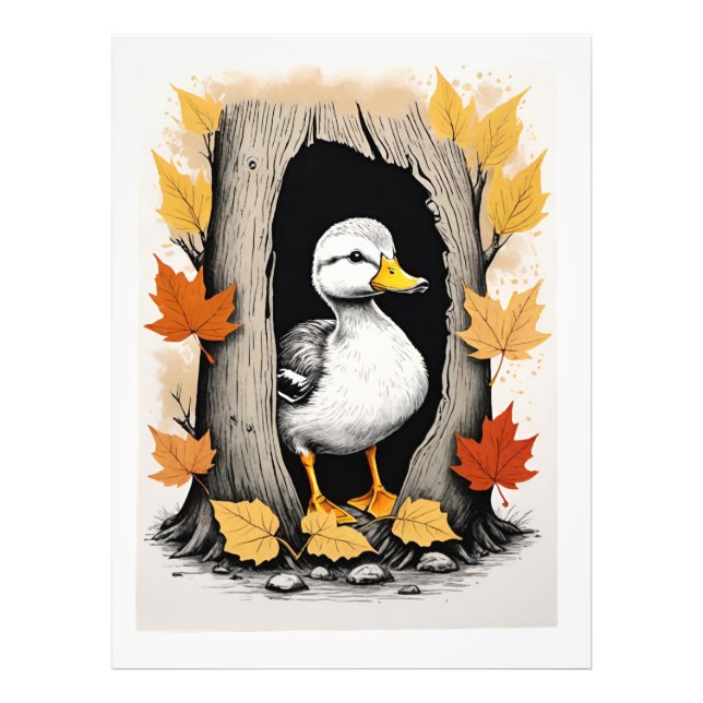Impression Photo Curieux colliers et feuilles d'automne Design Moti (Devant)