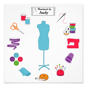 Impression Photo Customiser le Étiquette coudre à droite