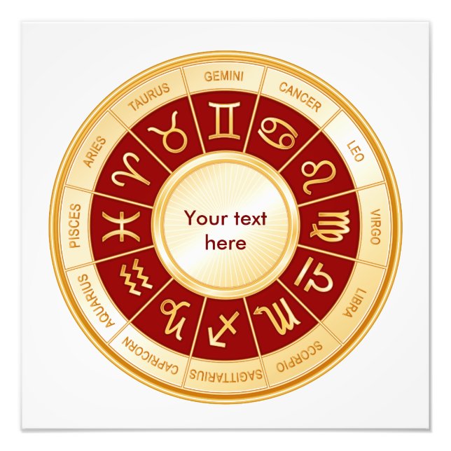 Impression Photo Customisez votre horoscope Imprimer (Devant)