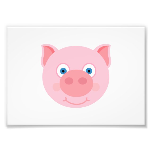 Impression Photo Cute piggy face (Devant)