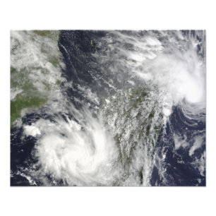 Impression Photo Cyclones tropicaux Eric et Fanele