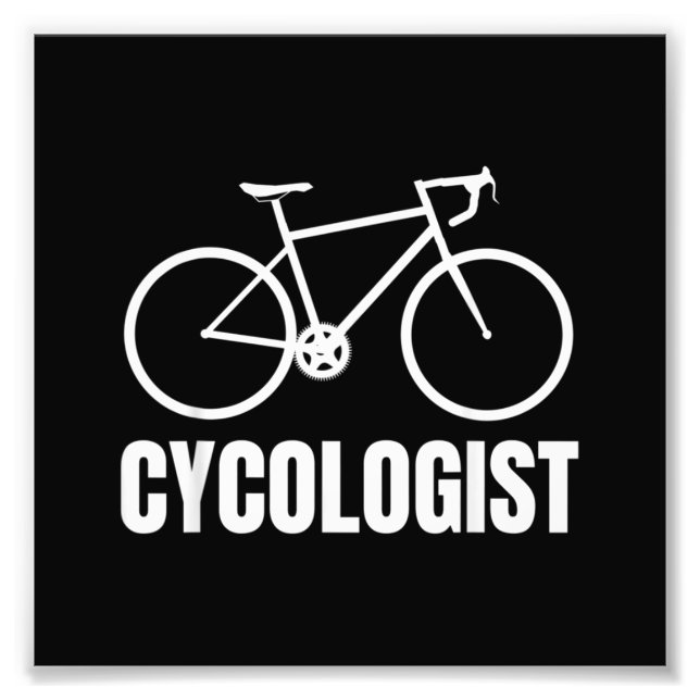 Impression Photo Cycologiste Funny Vélo cadeau (Devant)